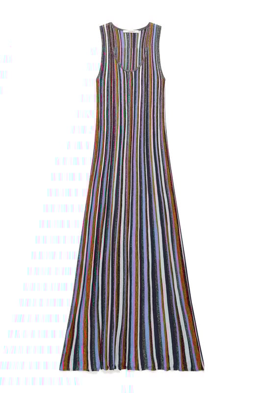 Malìparmi FLEXAGE STRIPES DRESS Light Blue JF951378211 Malìparmi FLEXAGE STRIPES DRESS Light Blue JF951378211