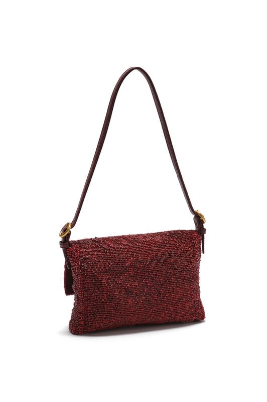 Maliparmi ICONIC BEADS SMALL SHOULDER BAG Burgundy BF000591242