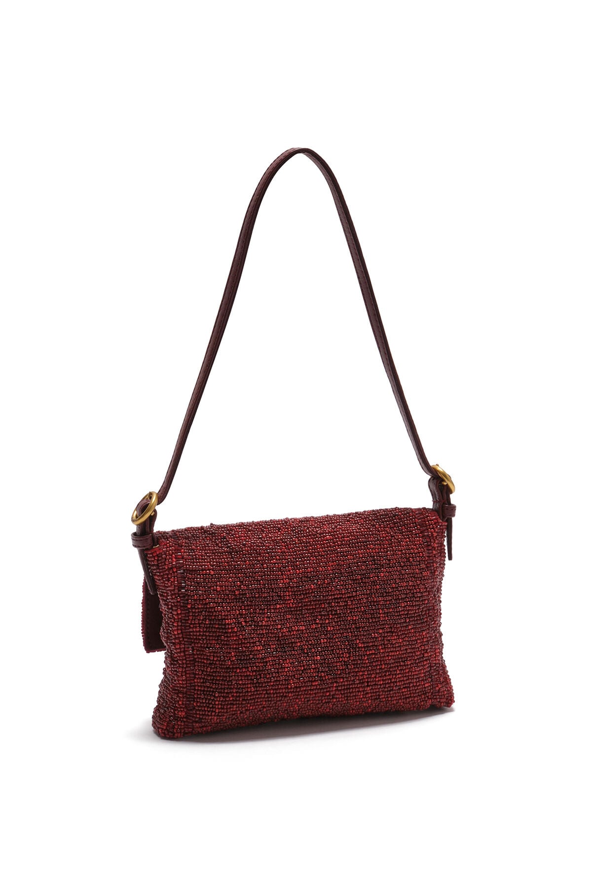 Maliparmi ICONIC BEADS SMALL SHOULDER BAG Burgundy BF000591242