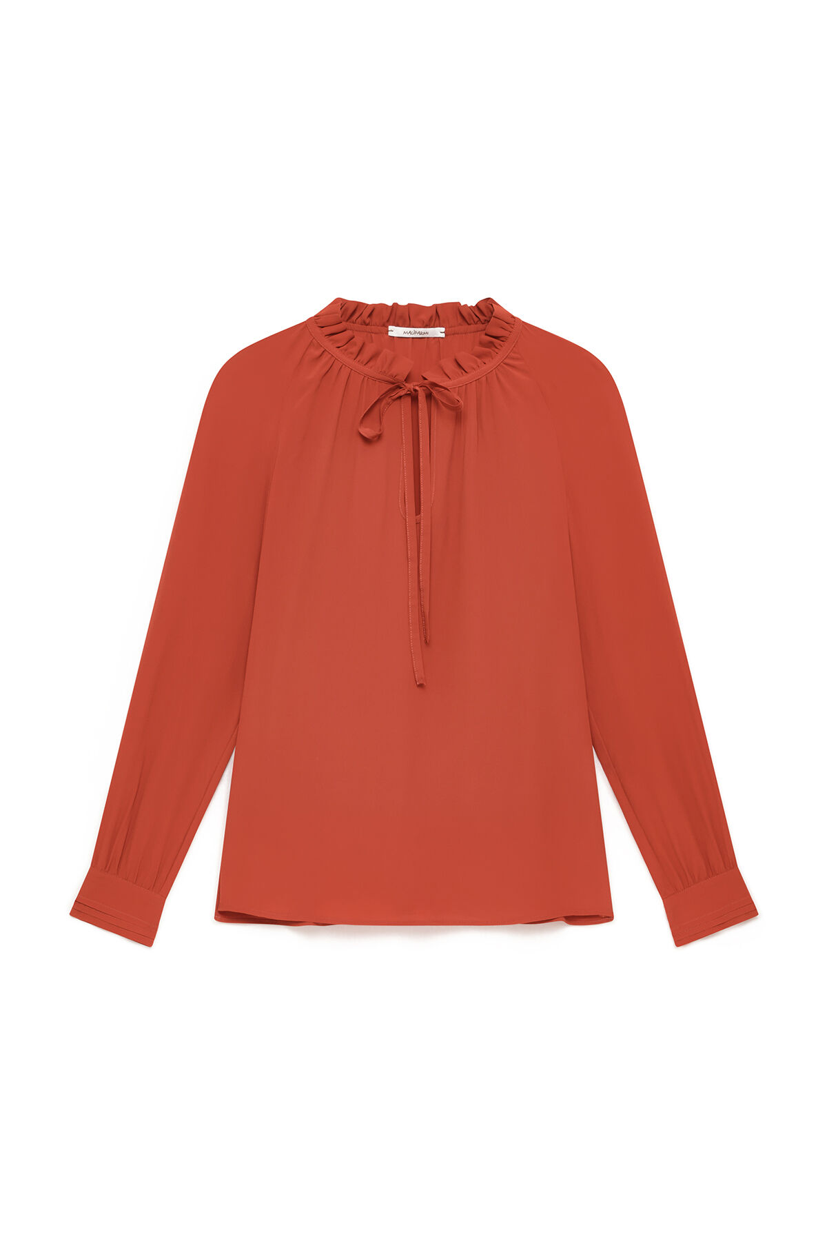 Maliparmi FLUID CREPE SHIRT Rust JM559750672 Maliparmi FLUID CREPE SHIRT Rust JM559750672