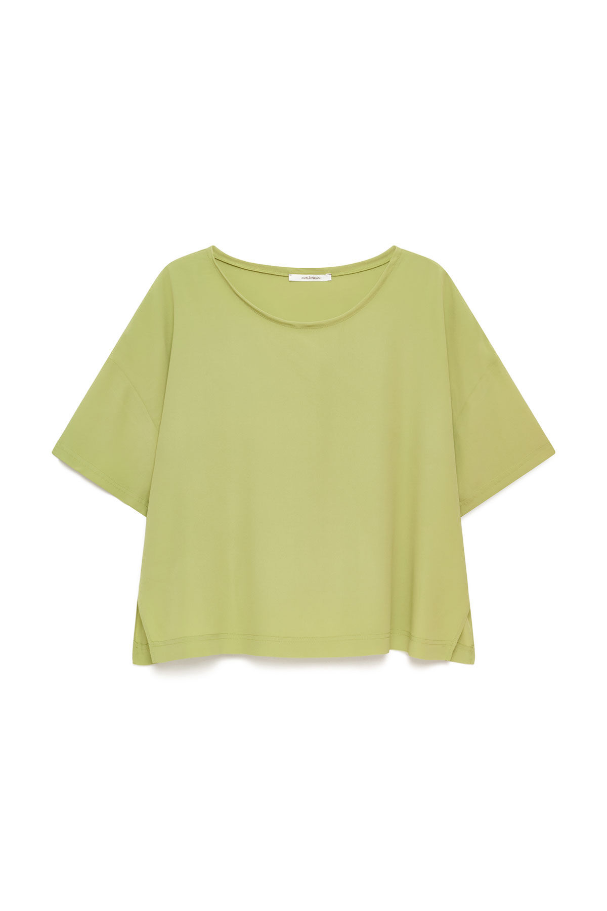 Malìparmi FLUID CREPE SHIRT Green JM440050672 Malìparmi FLUID CREPE SHIRT Green JM440050672