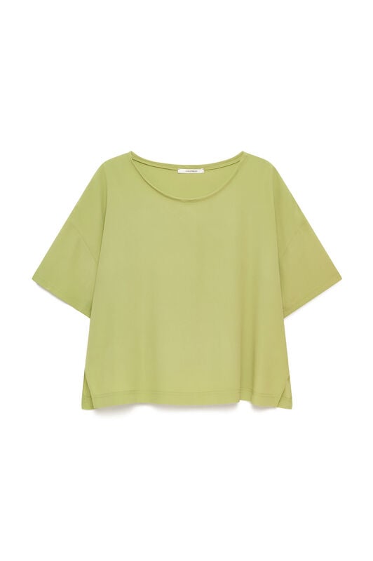 Malìparmi FLUID CREPE SHIRT Green JM440050672 Malìparmi FLUID CREPE SHIRT Green JM440050672