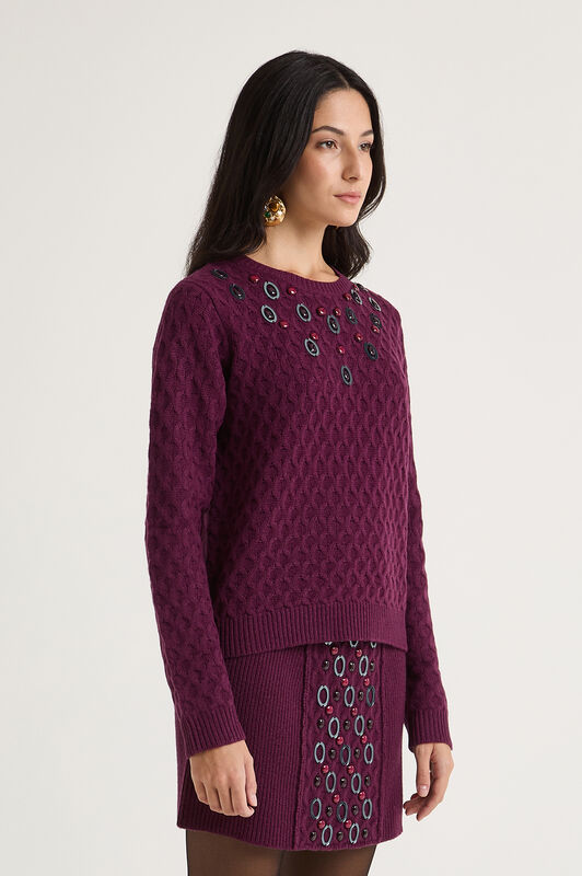 Maliparmi MAGLIA JEWEL WOOL Mosto JQ510578201