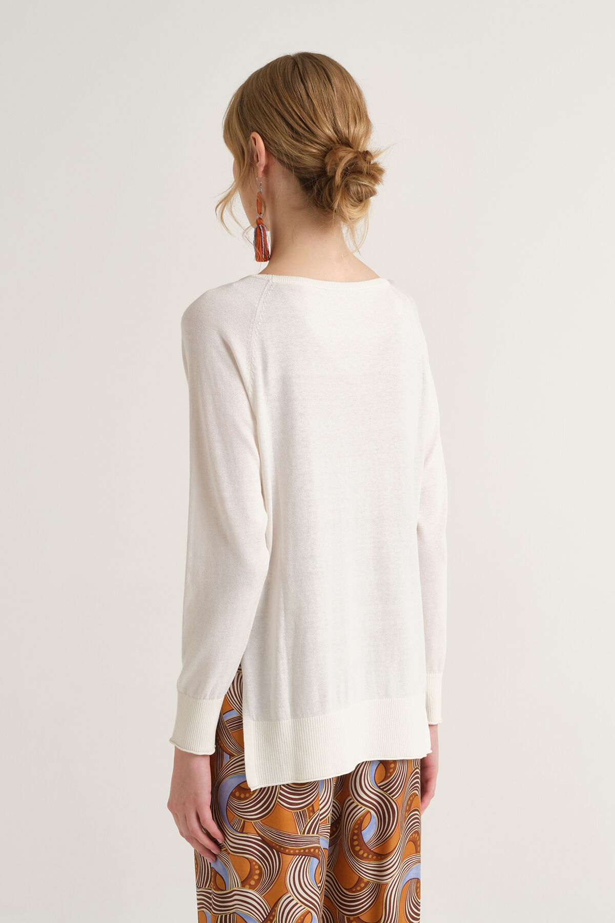 Malìparmi COLOURS OF THE WORLD SWEATER NaturalWhite JQ507878074