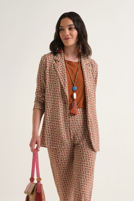 Malìparmi MINI MOULINÉ JACKET Brown JD648570675 Malìparmi MINI MOULINÉ JACKET Brown JD648570675