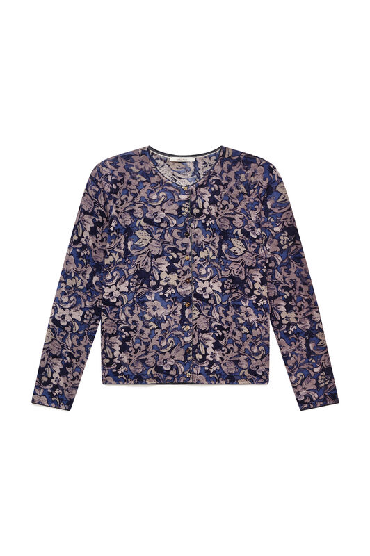 Maliparmi CARDIGAN PRINTED KNIT Blu JN355178200 Maliparmi CARDIGAN PRINTED KNIT Blu JN355178200