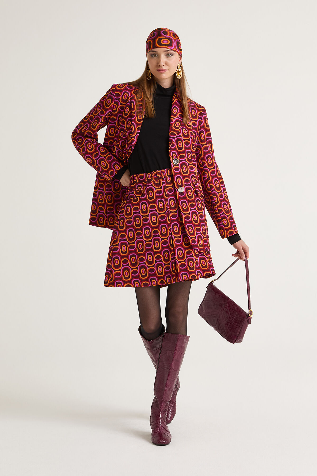 Maliparmi ROLLING CHAIN SKIRT Dark Brown JG665560169