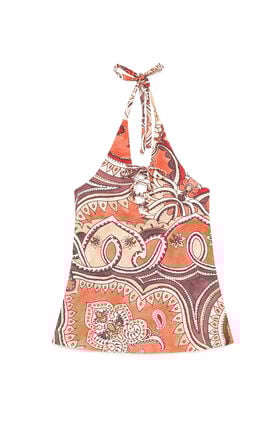 Malìparmi HIPPIE LOTUS TOP Salmon JP555970671