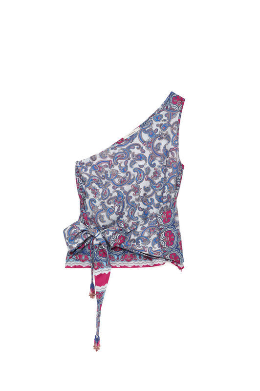 Malìparmi SUNSET PAISLEY TOP Light Blue JP555550662