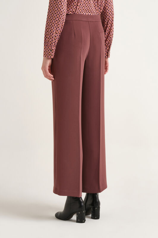 Maliparmi SABLÉ CREPE TROUSER Wine JH757950166 Maliparmi SABLÉ CREPE TROUSER Wine JH757950166
