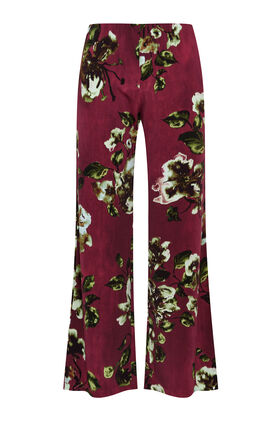 Maliparmi FROSTED BLOSSOM TROUSER Burgundy JH400970680