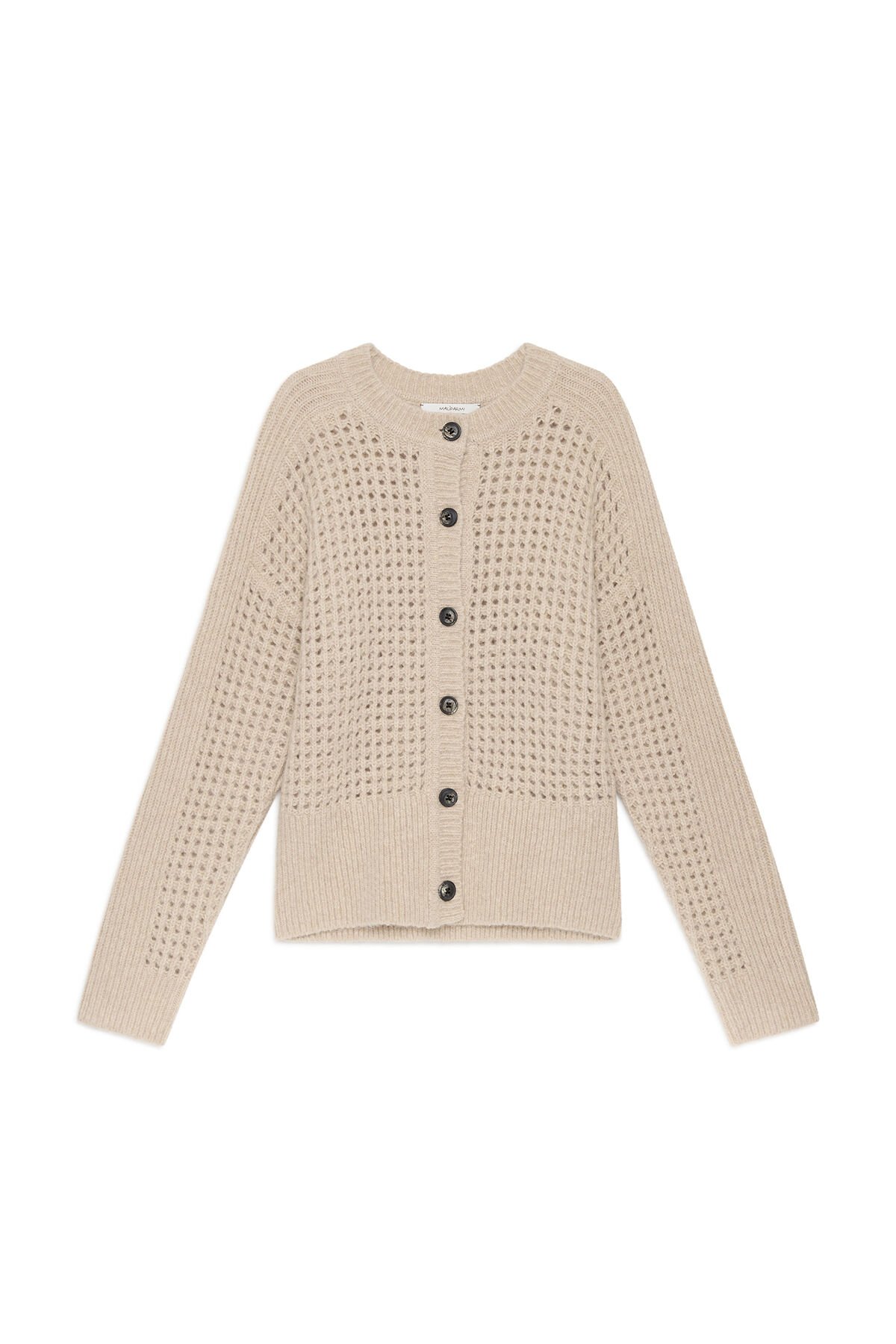 Maliparmi RECYCLE MERINO CARDIGAN Warm Beige JN369978203