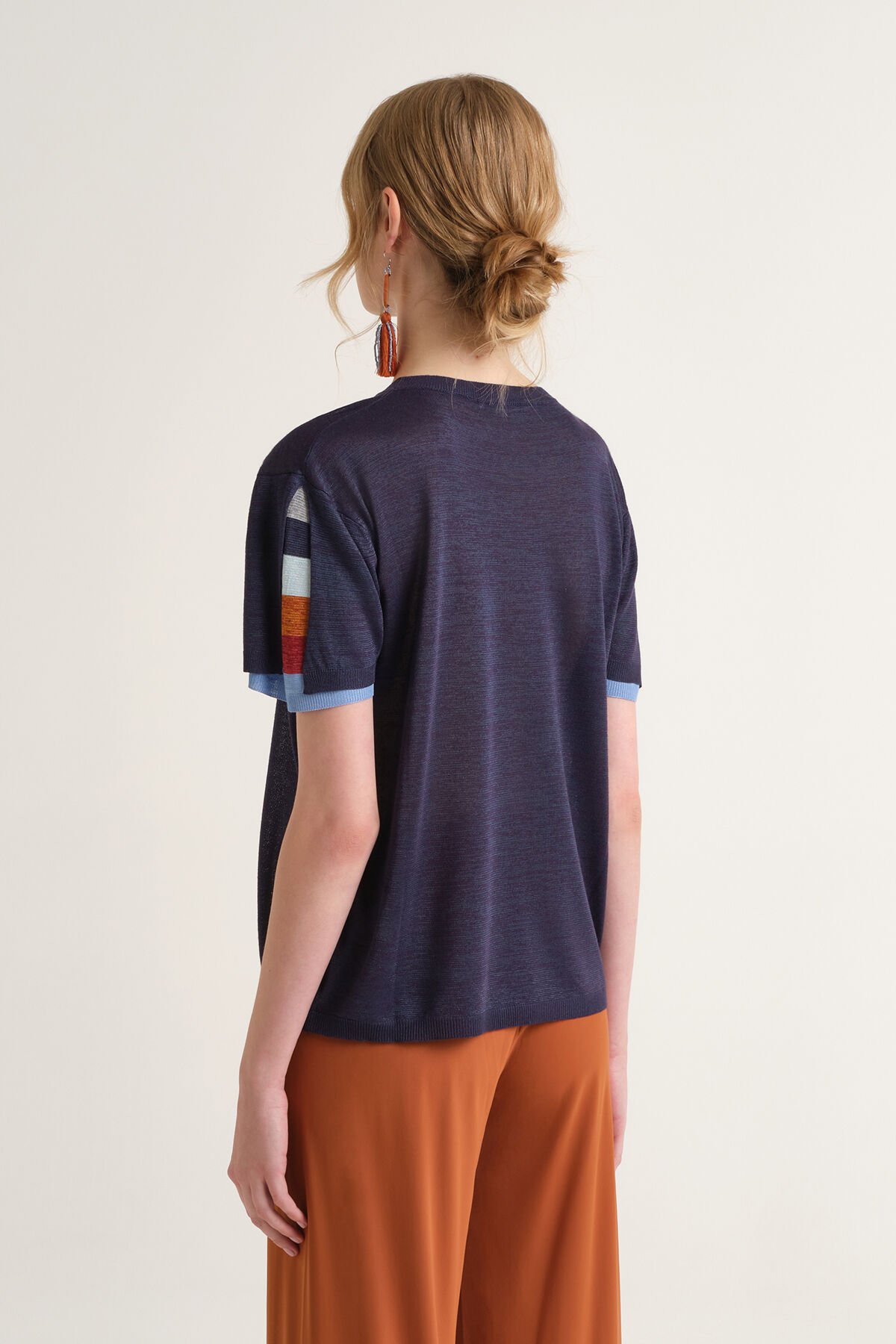 Malìparmi VISCOSE FLUID T-SHIRT Sea JK029477100