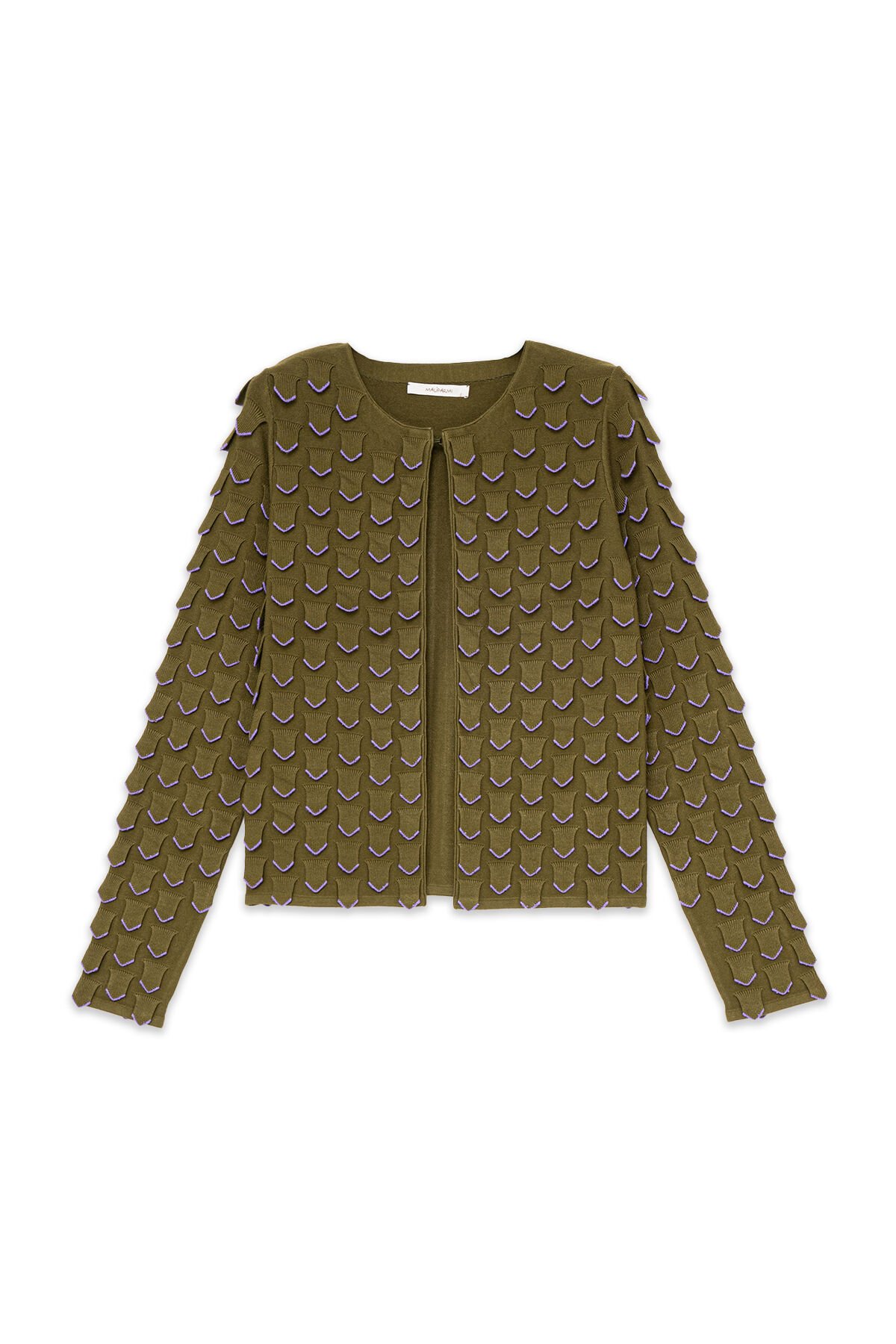 Maliparmi 3D STITCH CARDIGAN Green JN370178205