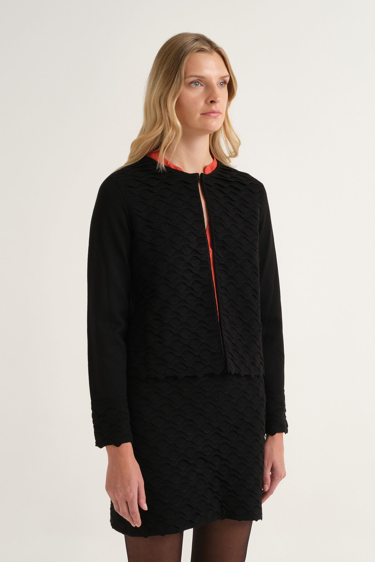 Maliparmi CARDIGAN WINTER WAVE Nero JN371577102 Maliparmi CARDIGAN WINTER WAVE Nero JN371577102