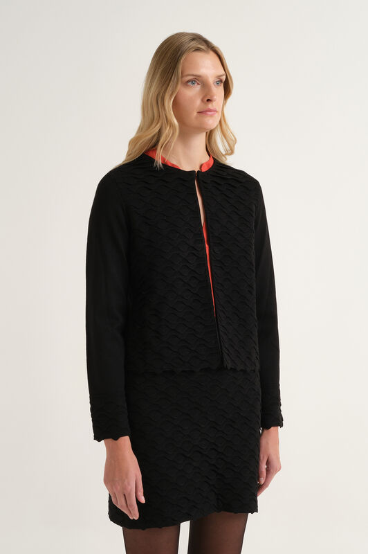Maliparmi CARDIGAN WINTER WAVE Nero JN371577102 Maliparmi CARDIGAN WINTER WAVE Nero JN371577102