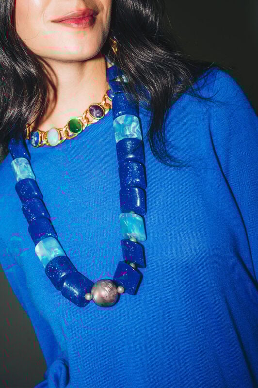 Maliparmi COLOURS OF THE WORLD KNITWEAR Cobalt Blue JQ510074230 Maliparmi COLOURS OF THE WORLD KNITWEAR Cobalt Blue JQ510074230