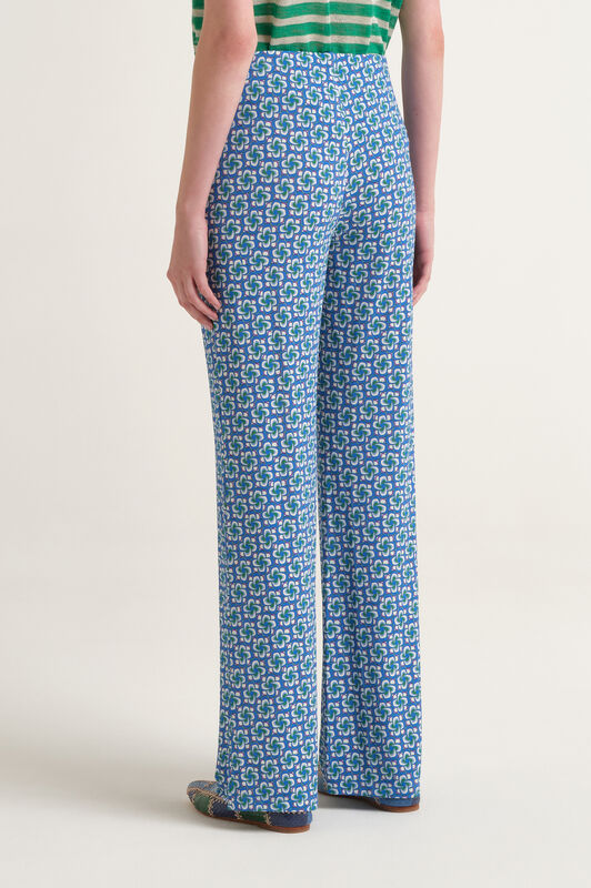 Malìparmi MINI MOULINÉ TROUSERS Blue JH400970675