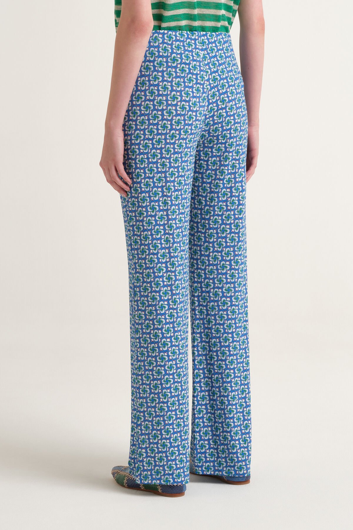 Malìparmi MINI MOULINÉ TROUSERS Blue JH400970675