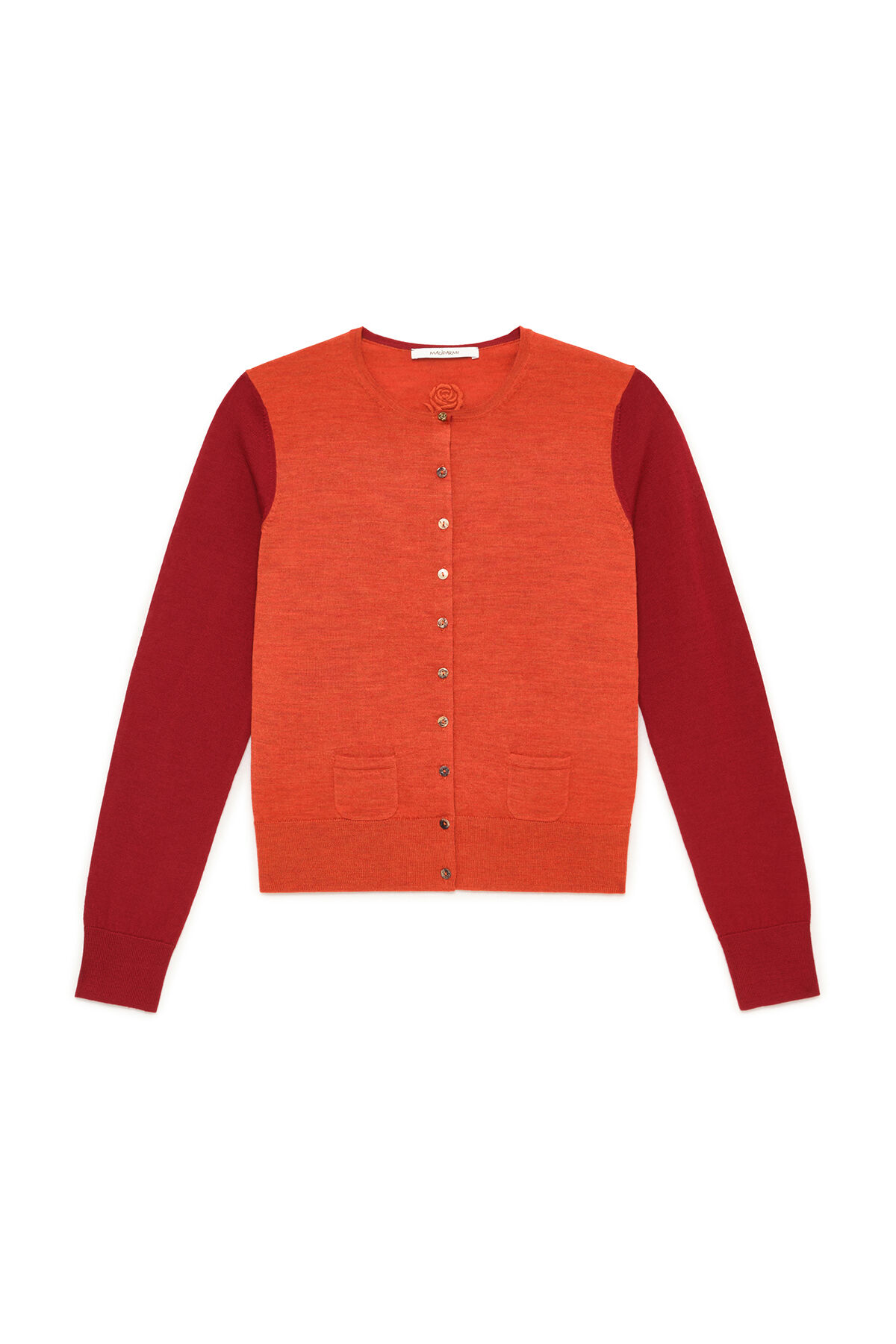Maliparmi COLOURS OF THE WORLD CARDIGAN Orange JN228374230 Maliparmi COLOURS OF THE WORLD CARDIGAN Orange JN228374230