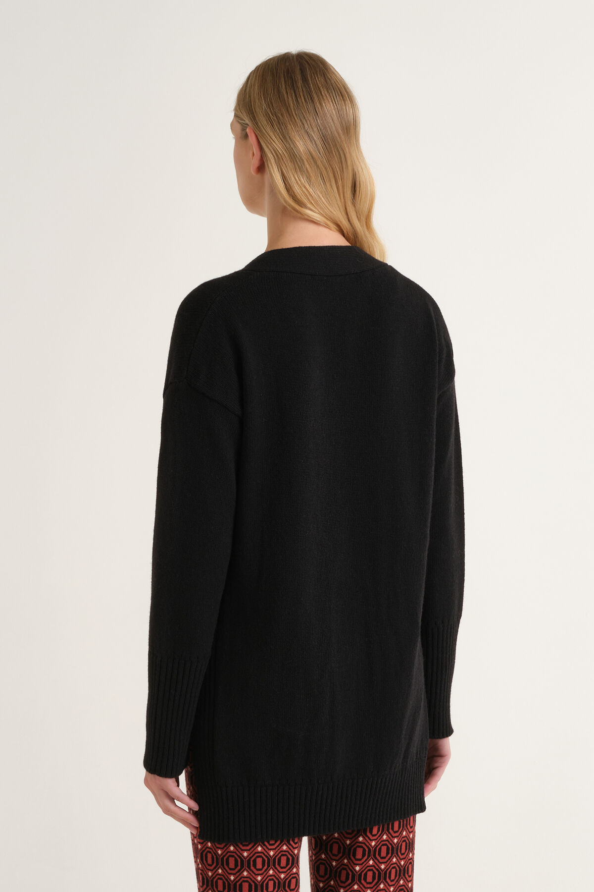 Maliparmi CARDIGAN CASHMERE MERINOS Nero JN371674315 Maliparmi CARDIGAN CASHMERE MERINOS Nero JN371674315