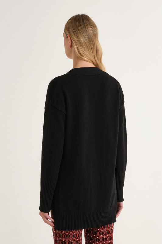 Maliparmi CARDIGAN CASHMERE MERINOS Nero JN371674315 Maliparmi CARDIGAN CASHMERE MERINOS Nero JN371674315