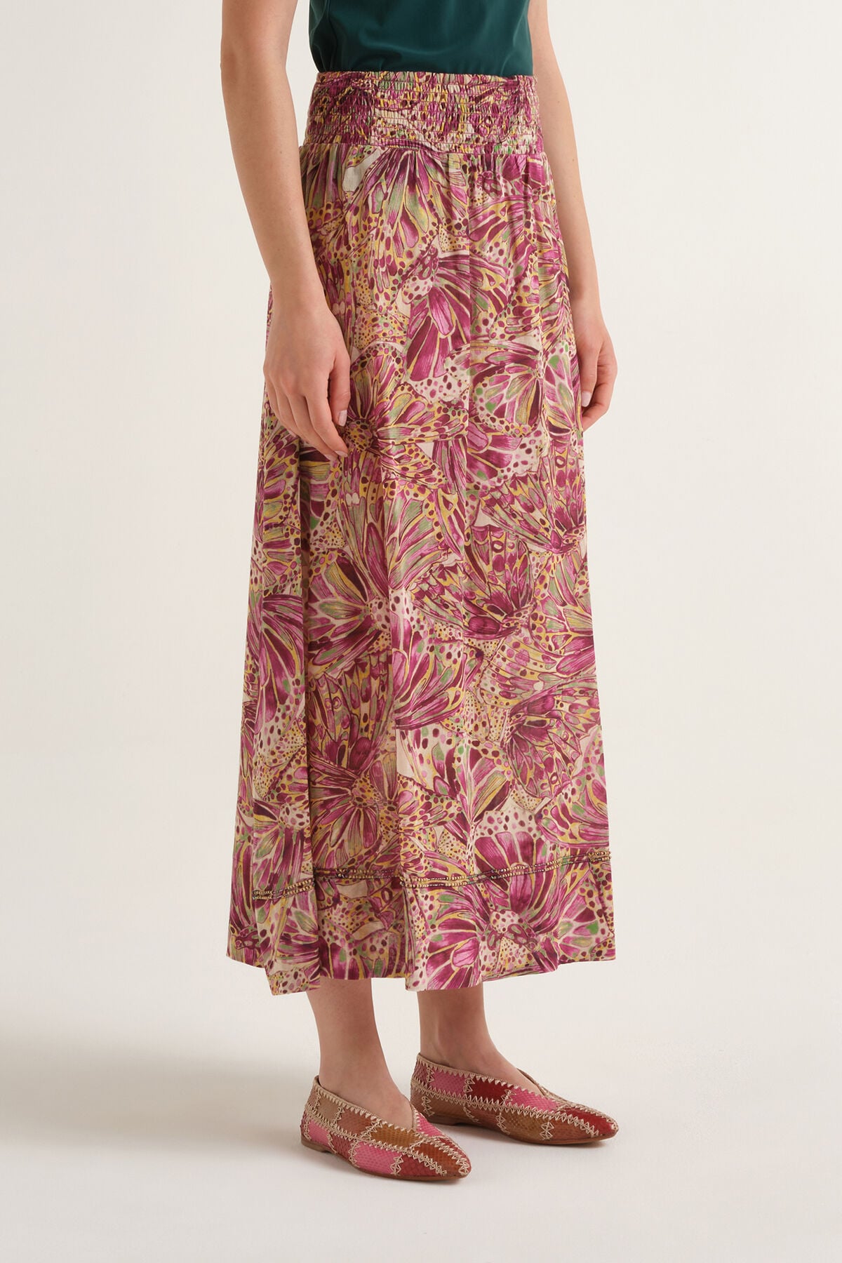 Malìparmi GONNA SWEET BUTTERFLY Giallo JG666715217