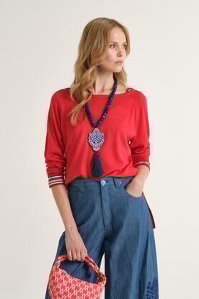 Malìparmi COLOURS OF THE WORLD SWEATER Coral JQ507878074