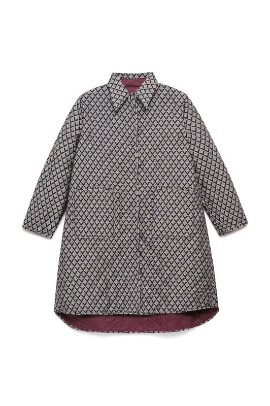 Maliparmi CAPPOTTO GEOMETRIC JACQUARD Grigio JB540150678 Maliparmi CAPPOTTO GEOMETRIC JACQUARD Grigio JB540150678