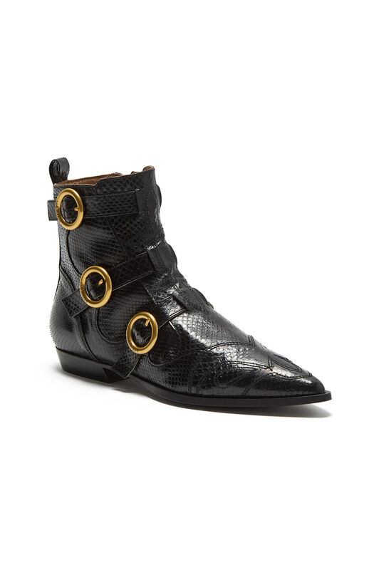 Maliparmi EXOTIC STRIPES ANKLE BOOT Black SY015901556