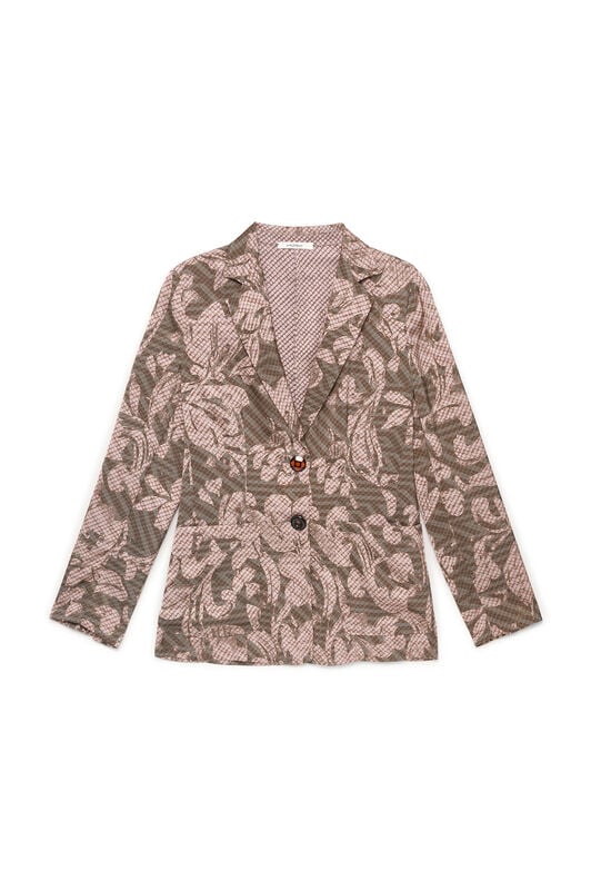 Maliparmi SWEET FOLIAGE BLAZER Pink JD649150688 Maliparmi SWEET FOLIAGE BLAZER Pink JD649150688