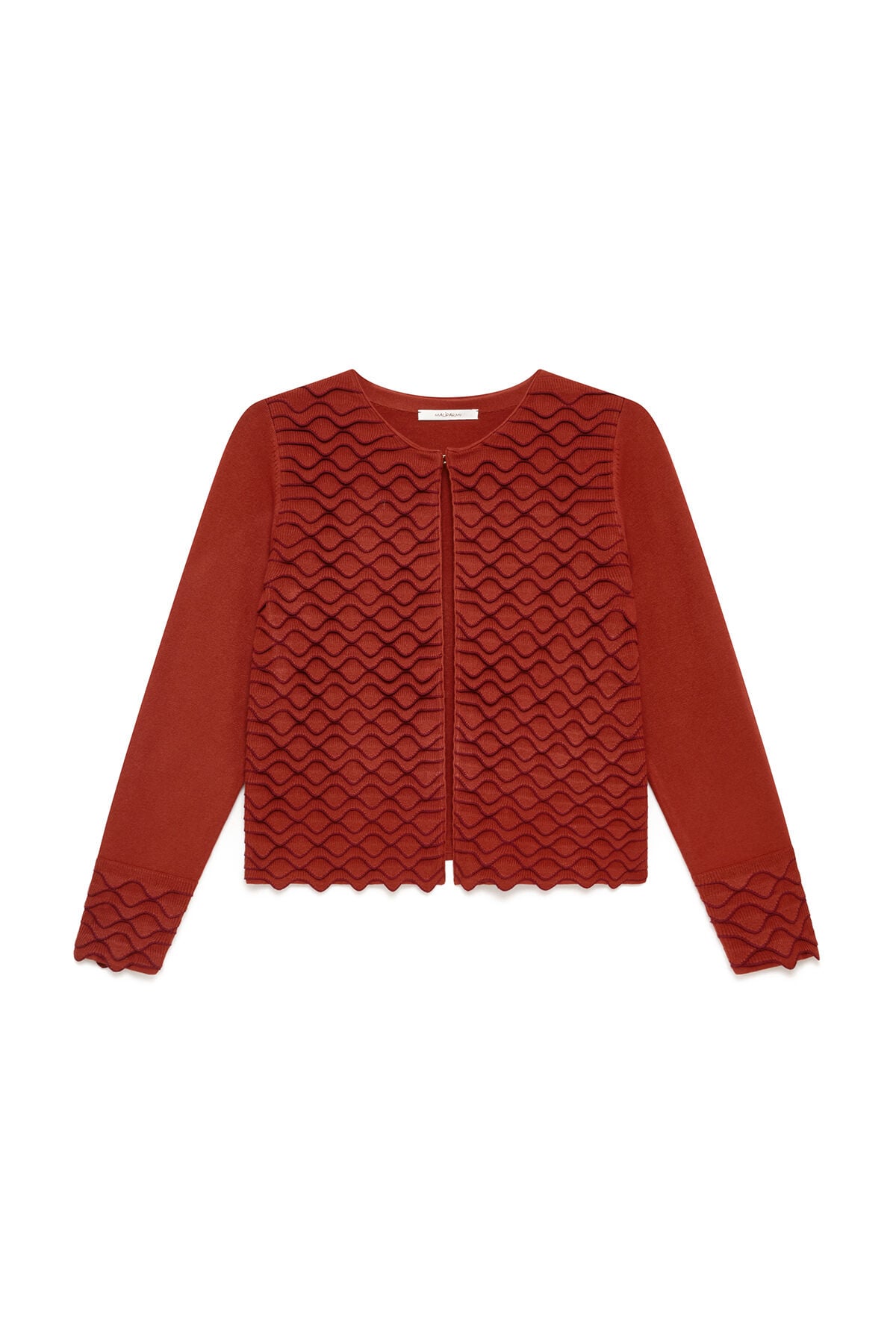 Maliparmi WINTER WAVE CARDIGAN Brown JN371577102 Maliparmi WINTER WAVE CARDIGAN Brown JN371577102