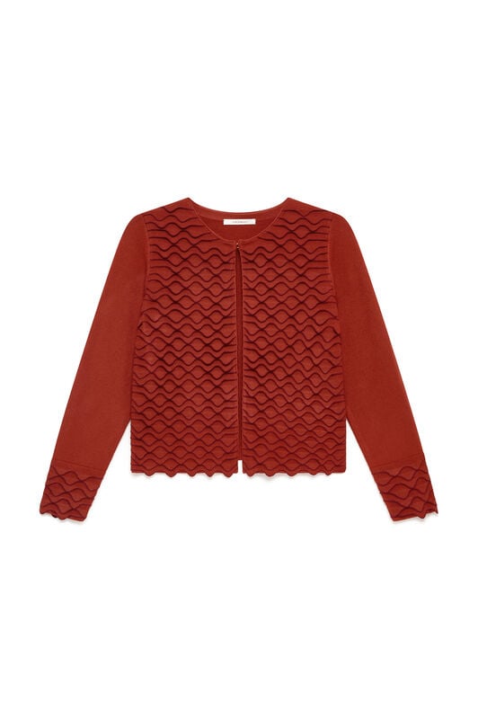 Maliparmi WINTER WAVE CARDIGAN Brown JN371577102 Maliparmi WINTER WAVE CARDIGAN Brown JN371577102