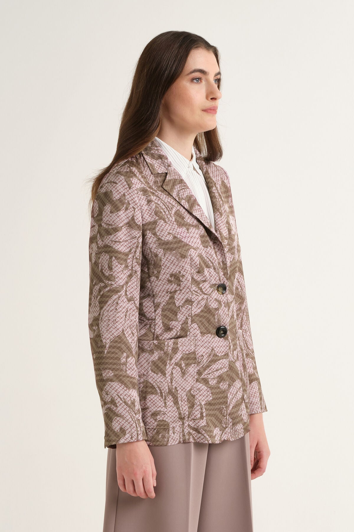 Maliparmi SWEET FOLIAGE BLAZER Pink JD649150688 Maliparmi SWEET FOLIAGE BLAZER Pink JD649150688