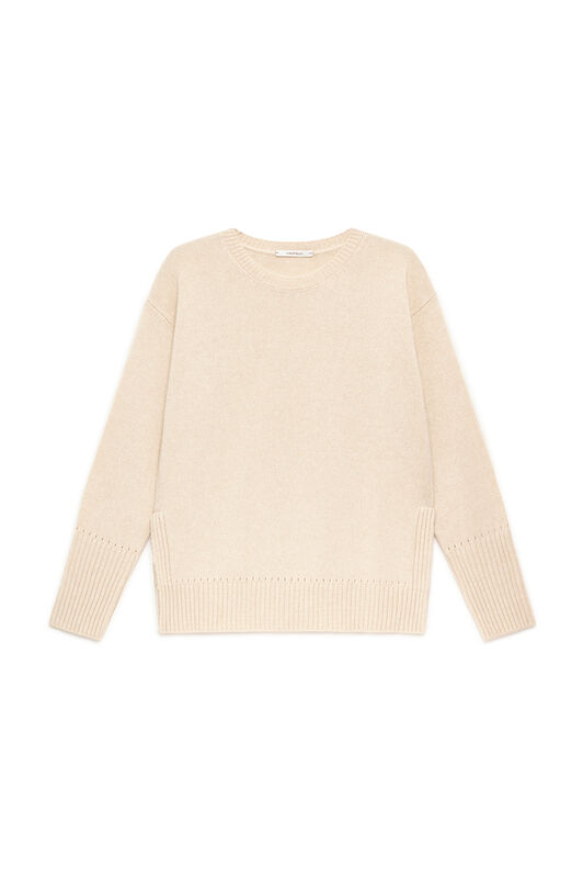 Maliparmi CASHMERE MERINOS KNIT Dew White JQ511474315 Maliparmi CASHMERE MERINOS KNIT Dew White JQ511474315