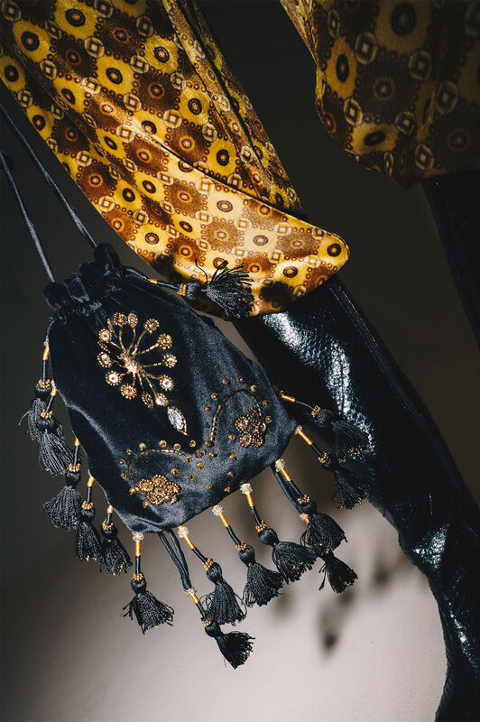 Maliparmi THE PRECIOUS VELVET POUCH Black OP009561039