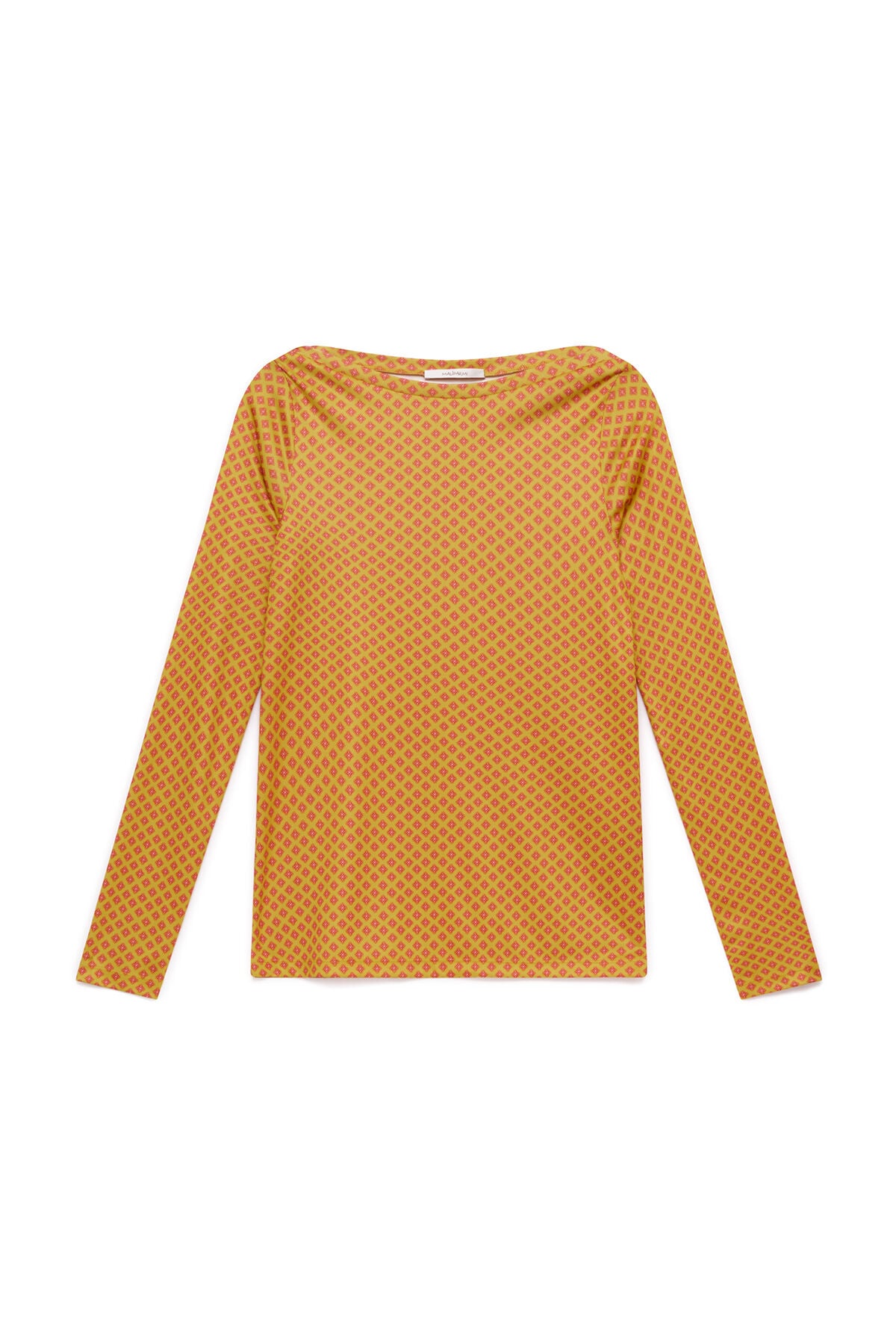 Maliparmi MICRO PRINT JERSEY T-SHIRT Acid Green JK025770654 Maliparmi MICRO PRINT JERSEY T-SHIRT Acid Green JK025770654