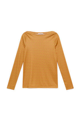 Maliparmi MICRO PRINT JERSEY T-SHIRT Acid Green JK025770654 Maliparmi MICRO PRINT JERSEY T-SHIRT Acid Green JK025770654