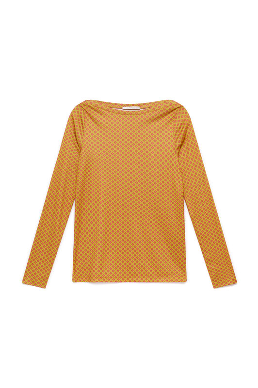 Maliparmi MICRO PRINT JERSEY T-SHIRT Acid Green JK025770654 Maliparmi MICRO PRINT JERSEY T-SHIRT Acid Green JK025770654