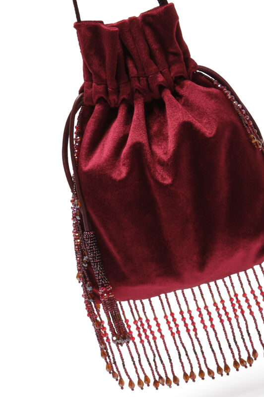 Maliparmi EMBROIDERY RUGIADA POUCH Burgundy OP009861055 Maliparmi EMBROIDERY RUGIADA POUCH Burgundy OP009861055