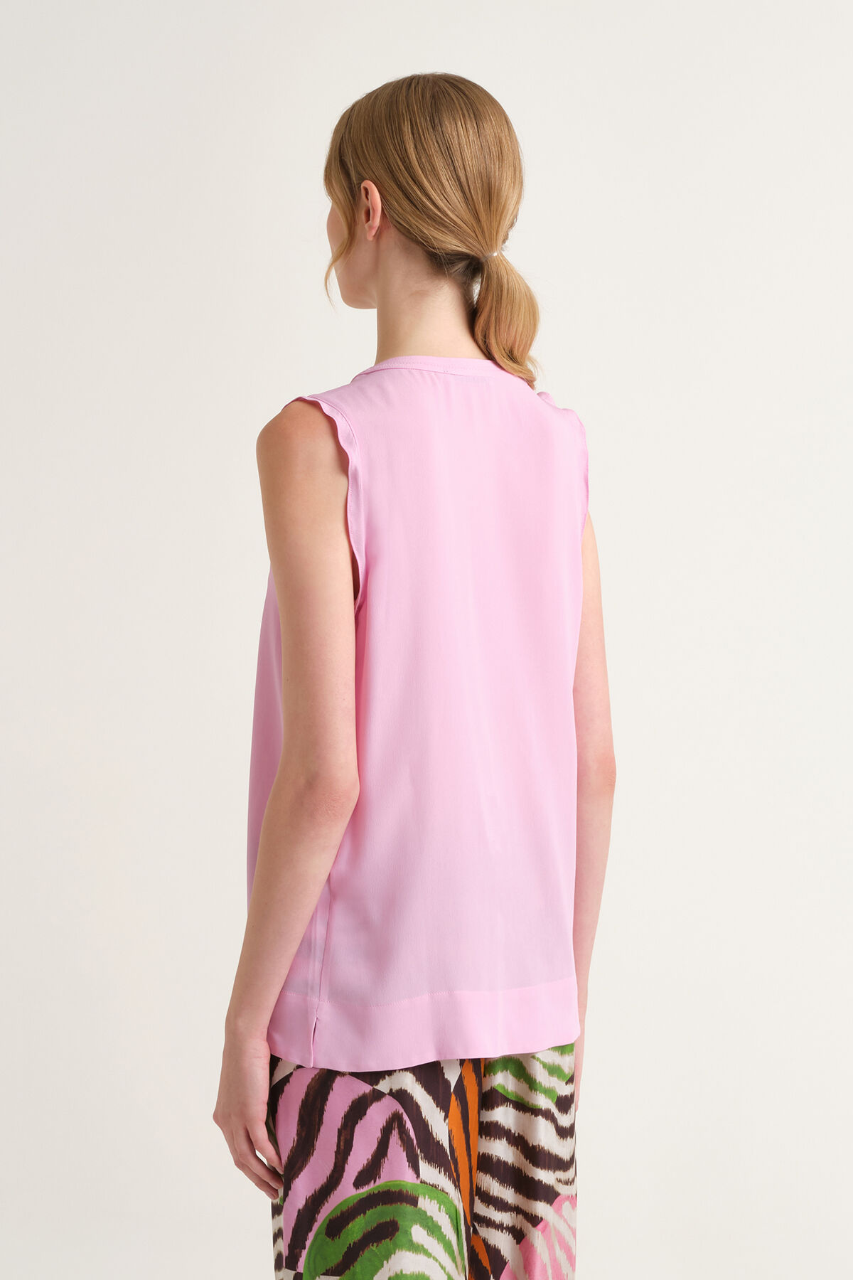 Malìparmi FLUID CREPE TOP Zartrosa JP554050672