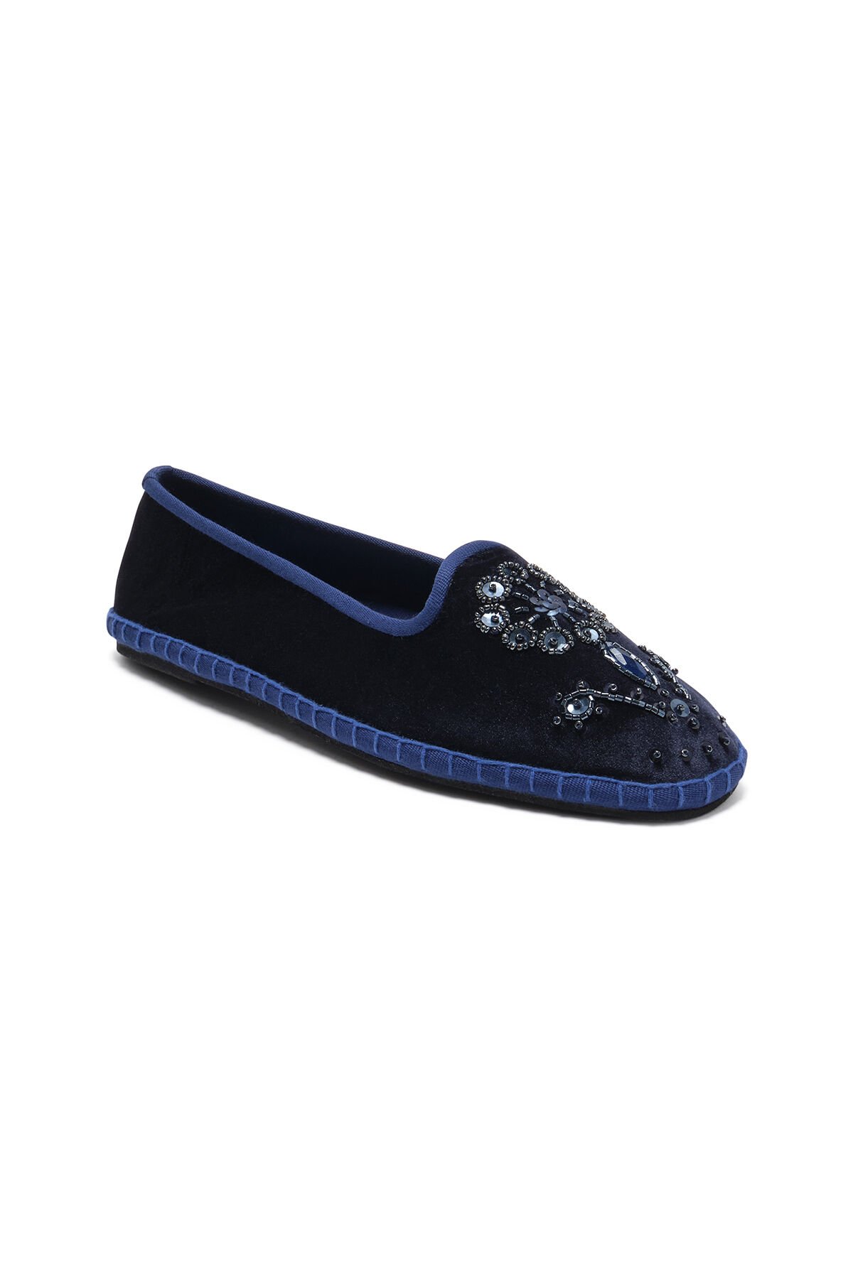 Malìparmi THE PRECIOUS VELVET BABOUCHE-BIJOUX NavyBlue SB007861039