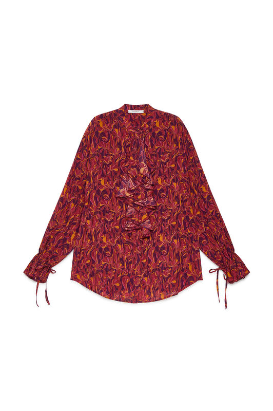 Maliparmi LILY'S BALLET SHIRT Bordeaux JM556250653 Maliparmi LILY'S BALLET SHIRT Bordeaux JM556250653