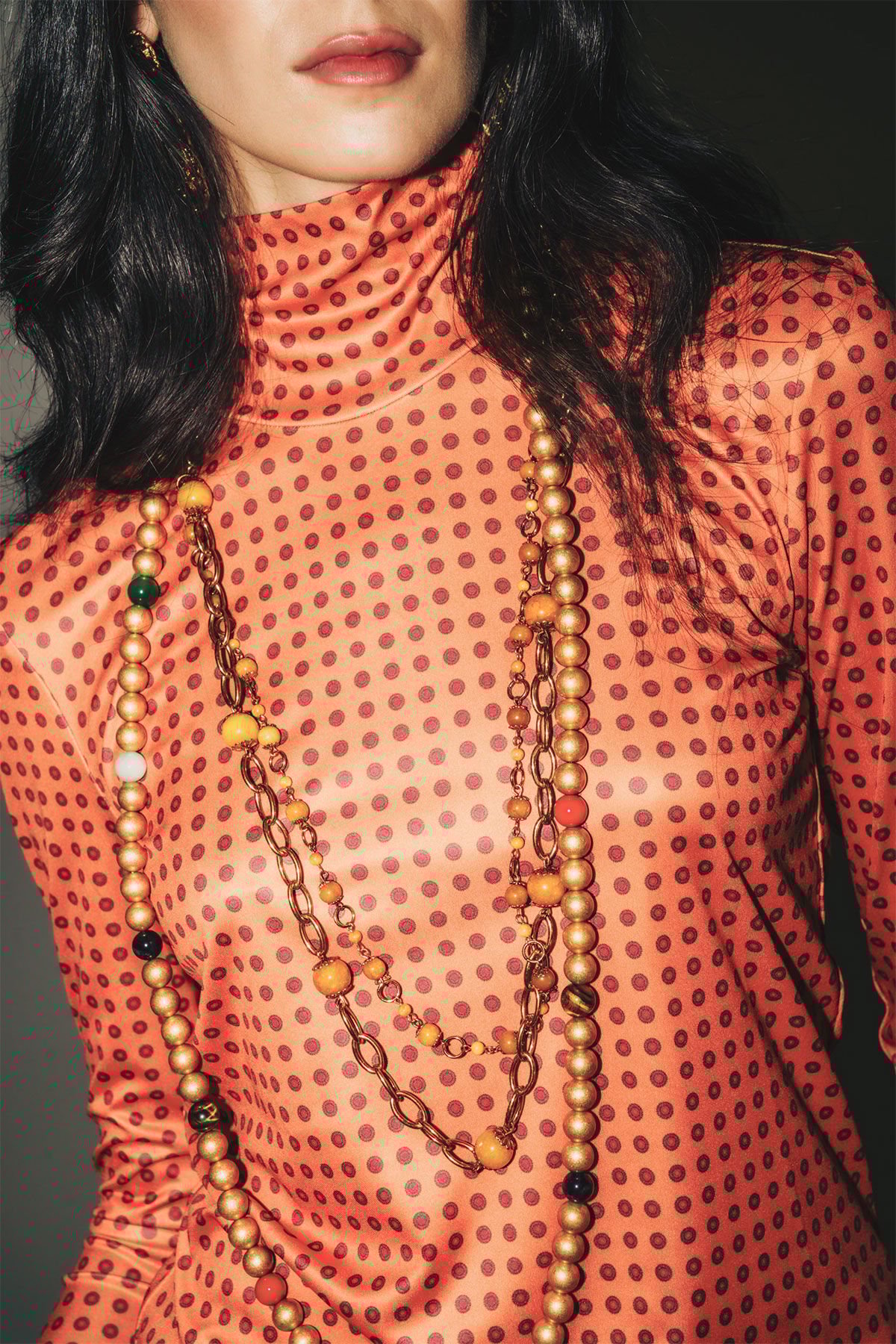 Maliparmi PRINT JERSEY-T-SHIRT Orange JK025570654