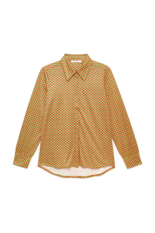 Maliparmi MICRO PRINT JERSEY SHIRT Acid Green JM556470654 Maliparmi MICRO PRINT JERSEY SHIRT Acid Green JM556470654