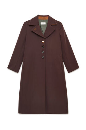 Maliparmi SLEEK MATTE OVERCOAT Cool Brown JB540450689