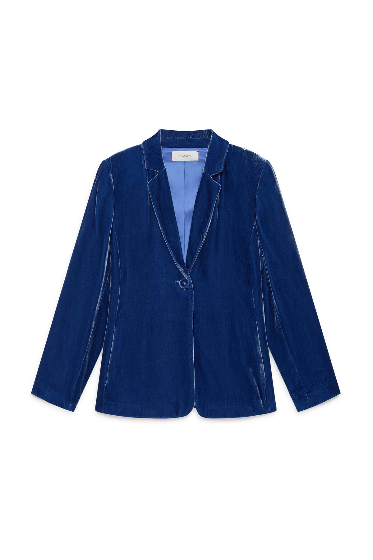 Maliparmi FLUID VELVET JACKET Light Bluette JD643561026 Maliparmi FLUID VELVET JACKET Light Bluette JD643561026