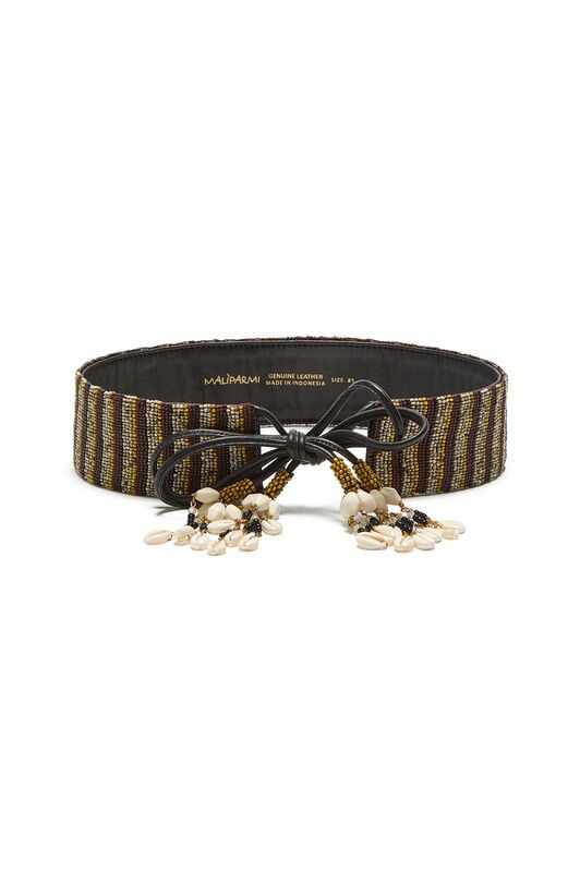Malìparmi CINTURA SHELL&STRIPES GÜRTEL Braun CA006191276