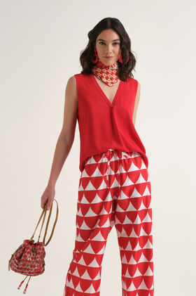 Malìparmi TOP FLUID CREPE Corallo JP554050672