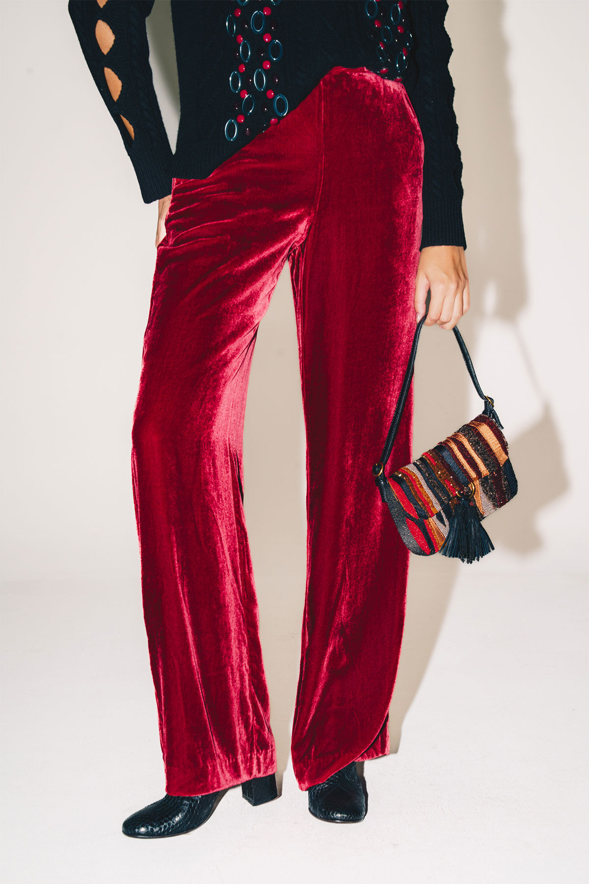 Maliparmi PANTALONE FLUID VELVET Ruggine JH757961026